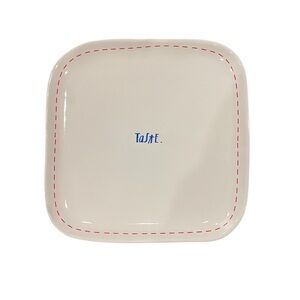 NEW Raw Dunn Cream Square Plate